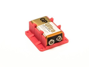 Batteria da 9v titolare l'elettronica arduino caso uno batteria coperchio della porta makers tecnologia 3d print model - Mito3D