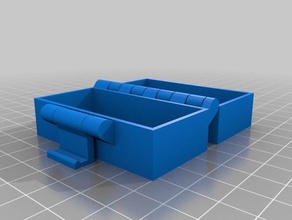 hebilla pequeña caja 60 mm x 30 - una pieza de impresión La en 3d las pruebas personalizado 3d print model - Mito3D