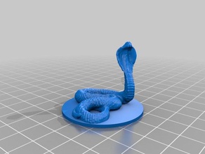giant cobra 28mm toys & games 3d print model - Mito3D