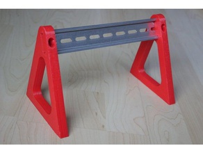 din rail stand v2 tool holders & boxes 3d print model - Mito3D