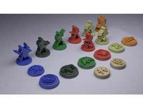dune gioco di società - tutte le figure clan gettoni giocattolo & accessori da tavolo duna figura minifig 3d print model - Mito3D