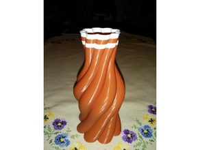 vase 3d printing flower spiral twisted 3d print model - Mito3D