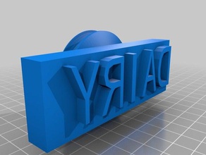 my customized customizeable stamp steiner dairy signs & logos 3d print model - Mito3D