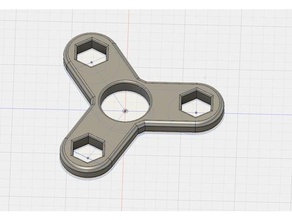 fidget spinner 3 mm hollow one 3d printing hand toy 3d print model - Mito3D