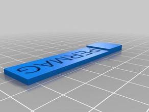 il mio segnalibro personalizzato di testo & immagine office su misura 3d print model - Mito3D