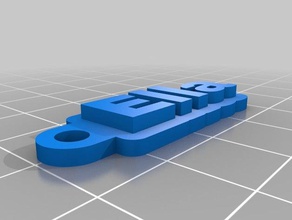 ella Anahtarlık özelleştirilmiş 3d print model - Mito3D