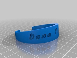 dona tamba-Armband Armbänder kundengebundene 3d print model - Mito3D