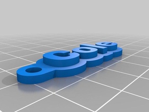 cole Anahtarlık özelleştirilmiş 3d print model - Mito3D