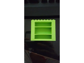 mensola di libro giochi lego compatibili 3d print model - Mito3D