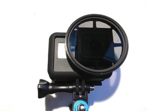 gopro hero 5 6 7 preto 58mm filtro câmera de titular a goprohero5 hero5 3d print model - Mito3D