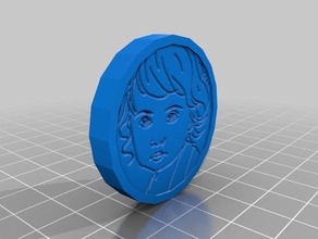 cinco personas que encontrarás el cielo de la moneda comillas monedas & insignias 3d print model - Mito3D