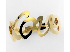 love ring jewelry 3d print model - Mito3D