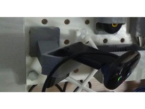 pegboard holder logitech c170 web cam 45 degrees camera mount c270 tools webcam 3d print model - Mito3D