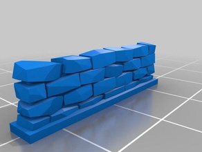 my customized remix stone wall props 3d print model - Mito3D