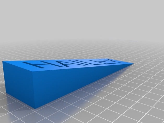 hailey door stop household customized 3D print model - Mito3D