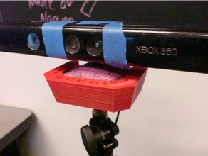 xbox 360 kinect, montagem de tripé partes o kinect monte 3d print model - Mito3D
