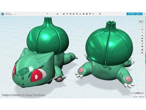 pok mon - bulbasaur tirez vers l'arrière de la voiture jouet jouets & accessoires jeux pokemon aller pull-back les 3d print model - Mito3D