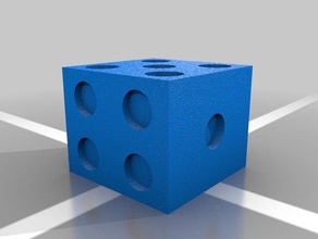 dice 3d printing 6 sided 3d print model - Mito3D
