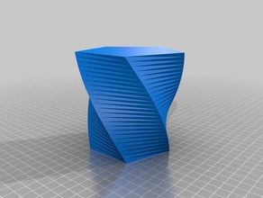 cde twisted polygon vase containers customized 3d print model - Mito3D