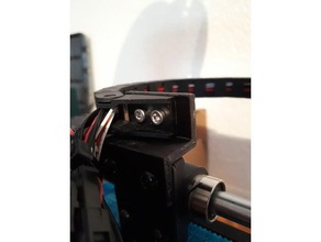 câble de la chaîne montage l'extrudeuse wanhao i3 v21 Imprimante 3d accessoires porte-câble guide-câble duplicateur axe des abscisses 3d print model - Mito3D