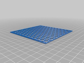 my customized hex grid pattern 2 3d print model - Mito3D