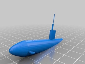 los angeles sınıfı denizaltı ihlal araç 3d print model - Mito3D