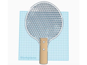 hexagon ping pong paddle sport & outdoors 3d print model - Mito3D