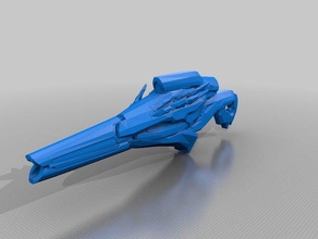 agulha rifle halo reach fixo 3d print model - Mito3D