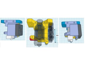 e3d v5 voll-integrierter 40mm Lüfter 3d-Drucker-Extrudern e3d-hotend gregs wade extruder 3d print model - Mito3D