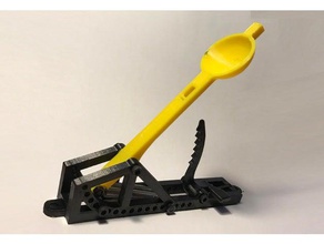 spring loaded mini catapult engineering catapault 3d print model - Mito3D