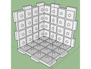 3d modular chess chessboard set 3d print model - Mito3D