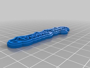 brooke llavero llaveros personalizado 3d print model - Mito3D