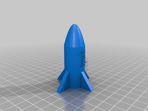 space-x Rakete 3d-drucken 3d print model - Mito3D