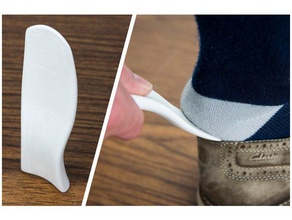 simples sapato chifre os acessórios de inicialização é fácil auxiliar horn alavanca pouco nice colher de-corno calçadeira sapatos assim slide controle deslizante chinelo pequena ferramenta 3d print model - Mito3D