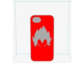 customized iphone 5 cell phone case vegeta accessories 3d print model - Mito3D