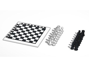set di scacchi La stampa 3d 3d print model - Mito3D