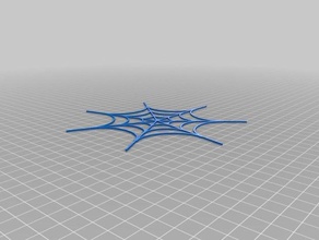 özelleştirilmiş örümcek web jeneratör 2 2d sanat 3d print model - Mito3D