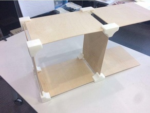 boîte de contre-plaqué joint 3mm d'épaisseur les conteneurs le conteneur mobilier conjointe mdf contreplaqué 3d print model - Mito3D