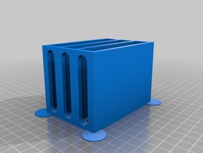 slotted drawer box customized 3d print model - Mito3D
