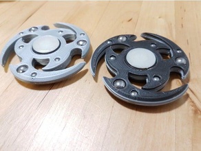 shuriken-style fidget tr-spinner toys & games edc spinner hand toy 3d print model - Mito3D