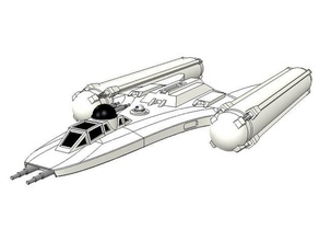 sw btl-b y-wing 3d printing scifi star wars clone x-wing starfighter tabletop 3d print model - Mito3D