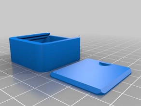 my customized round box lid35x35x15 containers 3d print model - Mito3D