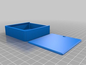 my customized round box lid75x75x20 containers 3d print model - Mito3D