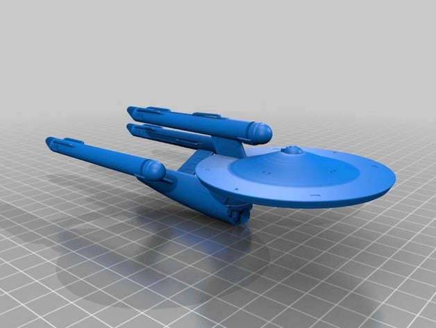 star trek federação dreadnought classe uss 1 2000 modelos 3D print model - Mito3D