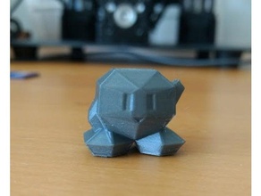 low-poly kirby Skulpturen Charakter Spiel Spiele rosa polygon Dreieck dreieckig 3d print model - Mito3D