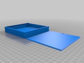 my customized round box lid125x125x20 containers 3d print model - Mito3D