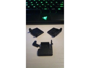 razer blackwidow teclado perna peças de substituição pé black widow 3d print model - Mito3D