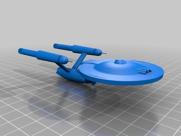 1 2000 star trek valley forge sınıf modelleri 3D print model - Mito3D