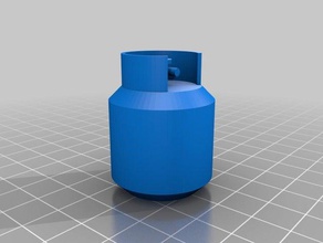 serbatoio gpl La stampa 3d la bottiglia cilindro gas lp il propano 3d print model - Mito3D