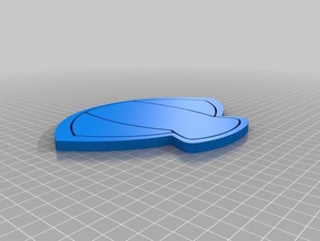 oshawott scalchop La impresión en 3d la cuchilla pokemon shell 3d print model - Mito3D